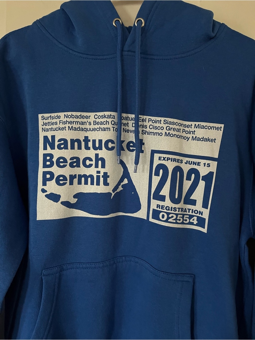 Nantucket Beach Permit Hoodie - Picture 2 of 4